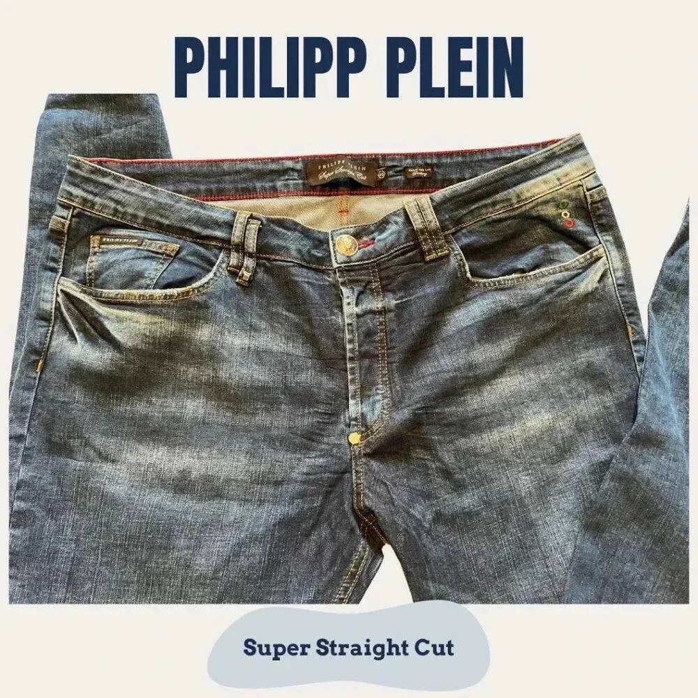 Philipp Plein: Super Straight Cut Jeans